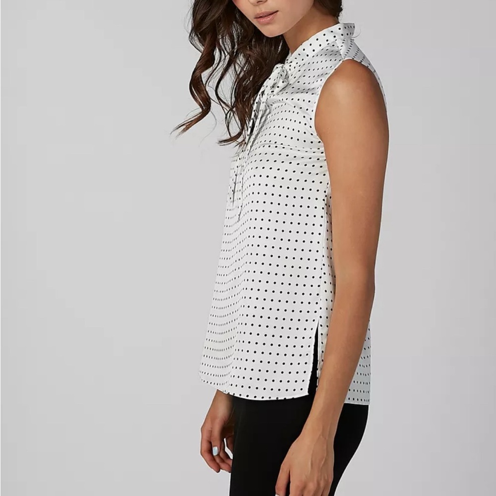 J. Crew Ruffled Polka Dot Top Sz 8
